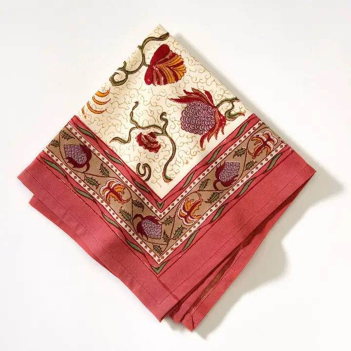 S/6 Fleur Des Indes Dinner Napkins