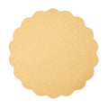 Victoria Round Scallop Placemat 16" – Brown – Set of 4