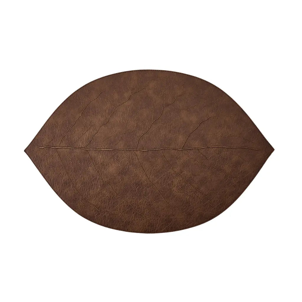 S/4 Sedona Embroidered Leaf Placemats 19x13