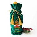 Teddy Bear Embroidered Wine Bag