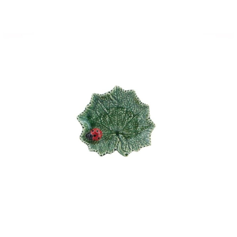 Countryside Leaves Ragwort Leaf with Ladybug 14 cm / 5 in