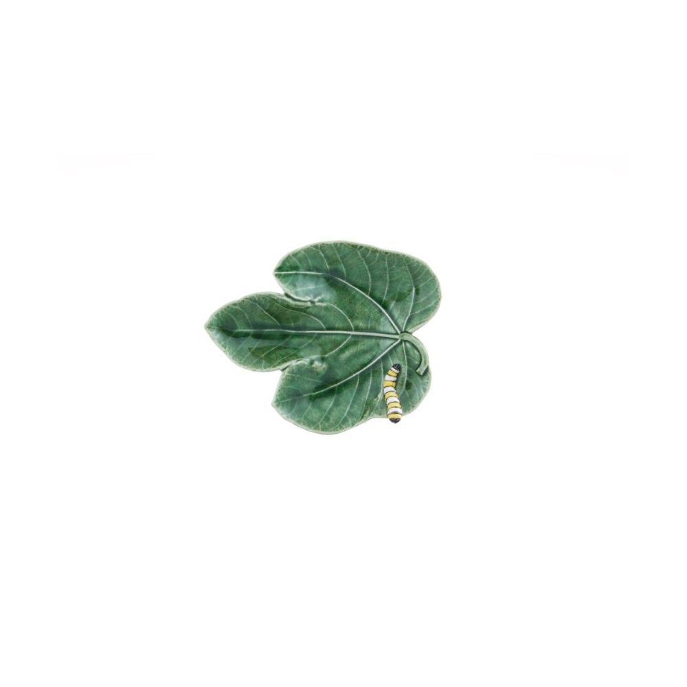 Countryside Leaves Fig Leaf with Caterpillar 18.5 cm / 7 in