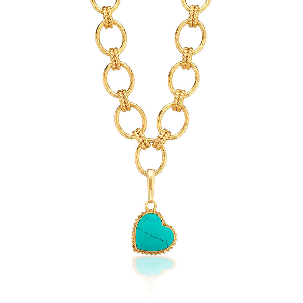 Love Gem Medium Pendant in Turquoise