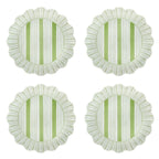 Cabana Stripe Melamine Dessert Plates Set of 4 – Seagrass