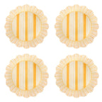 Cabana Stripe Melamine Dessert Plates Set of 4 – Sunshine