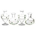 Bud Vase Clear with Green Rope