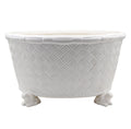White Basketweave Centerpiece