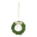 Boxwood Wreath W/ White Ribbon Md