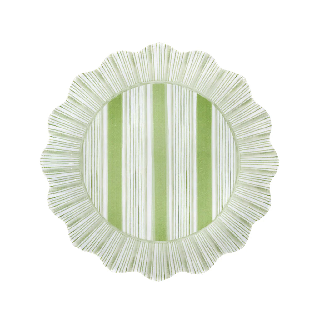 Cabana Stripe Melamine Dessert Plates Set of 4 – Seagrass