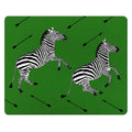 Green Zebra Trot Tempered Glass Cutting Board