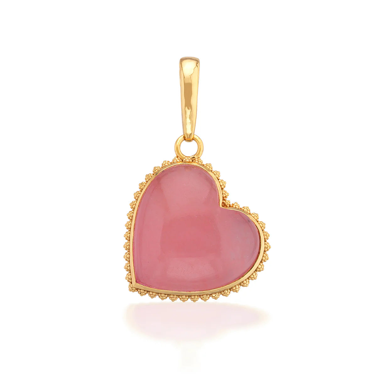 Love Gem Pendant Pink Jade