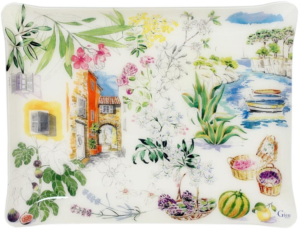 Acrylic Serving Tray Large Provence