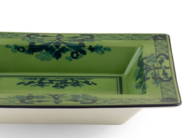 RECTANGULAR CHANGE TRAY MALACHITE Oriente Italiano