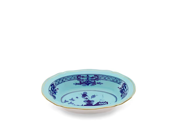 Oriente Italiano Oval Bowl Iris