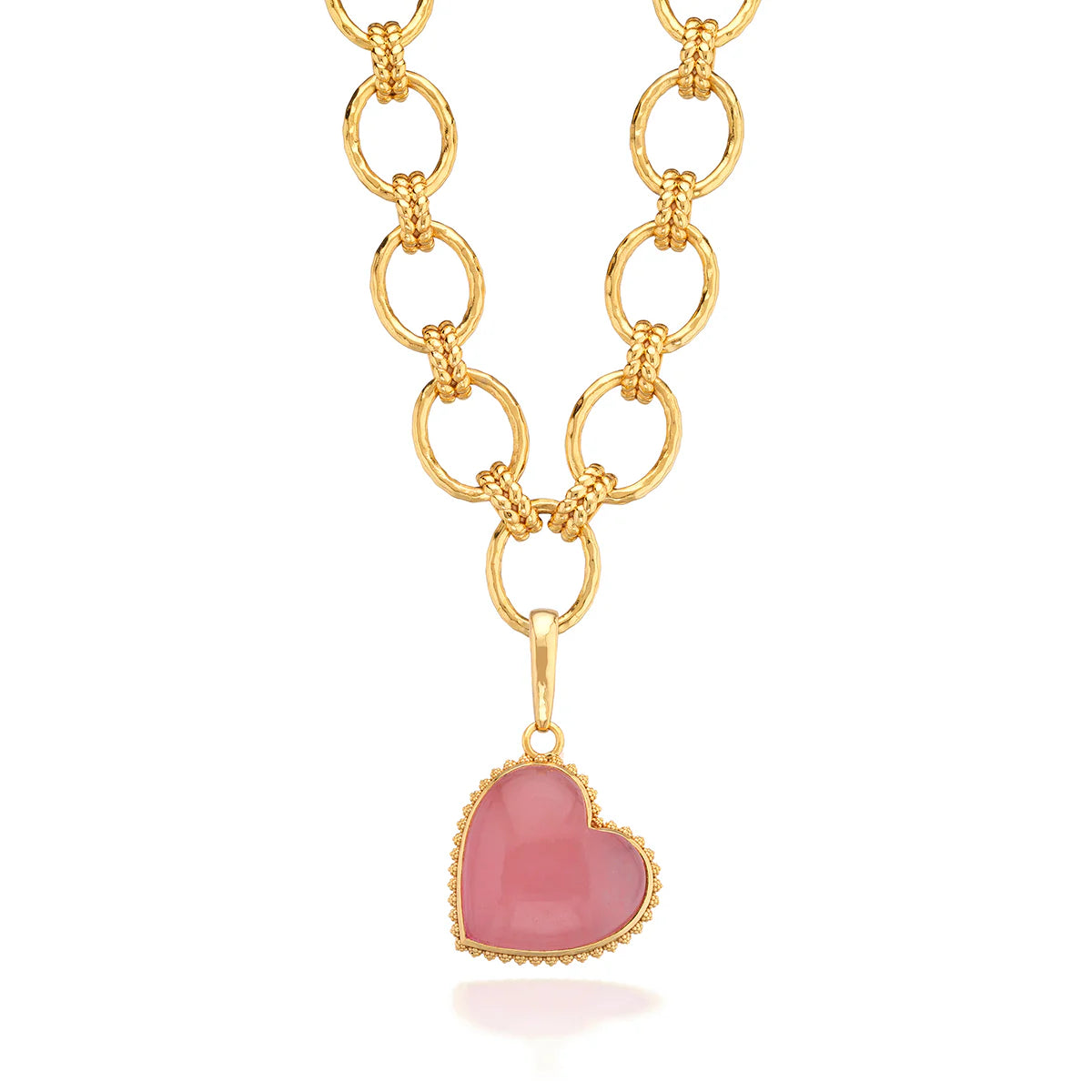 Love Gem Pendant Pink Jade