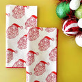 Vintage Santa Dinner Napkins Set 4