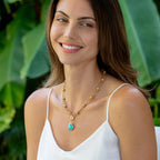 Love Gem Medium Pendant Turquoise