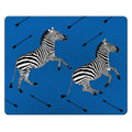 Blue Zebra Trot Tempered Glass Cutting Board