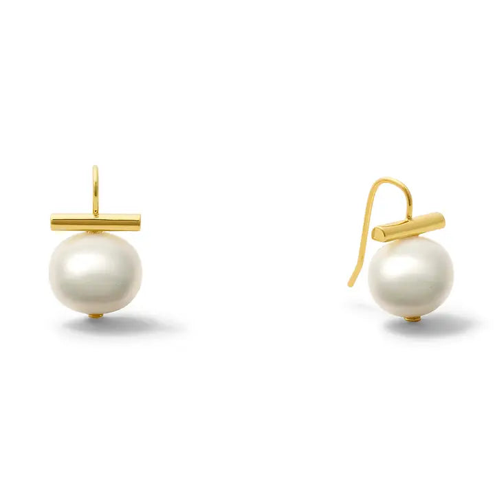 Petite Pebble Pearl Earrings