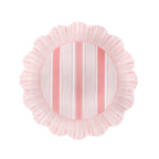 Cabana Stripe Melamine Dessert Plates Set of 4 – Coral