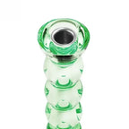 Icy Green Bobbin Candlestick, Tall