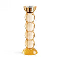 Icy Orange Bobbin Candlestick, Tall