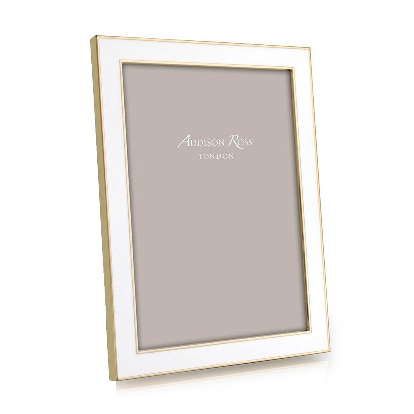 White Enamel & Gold Frame 4 x 6