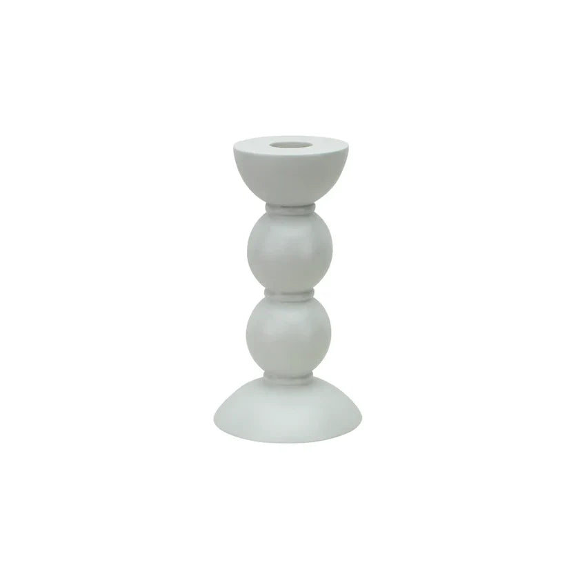 Bobbin White Candlestick