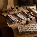 Ikat Lacquered Backgammon Mink