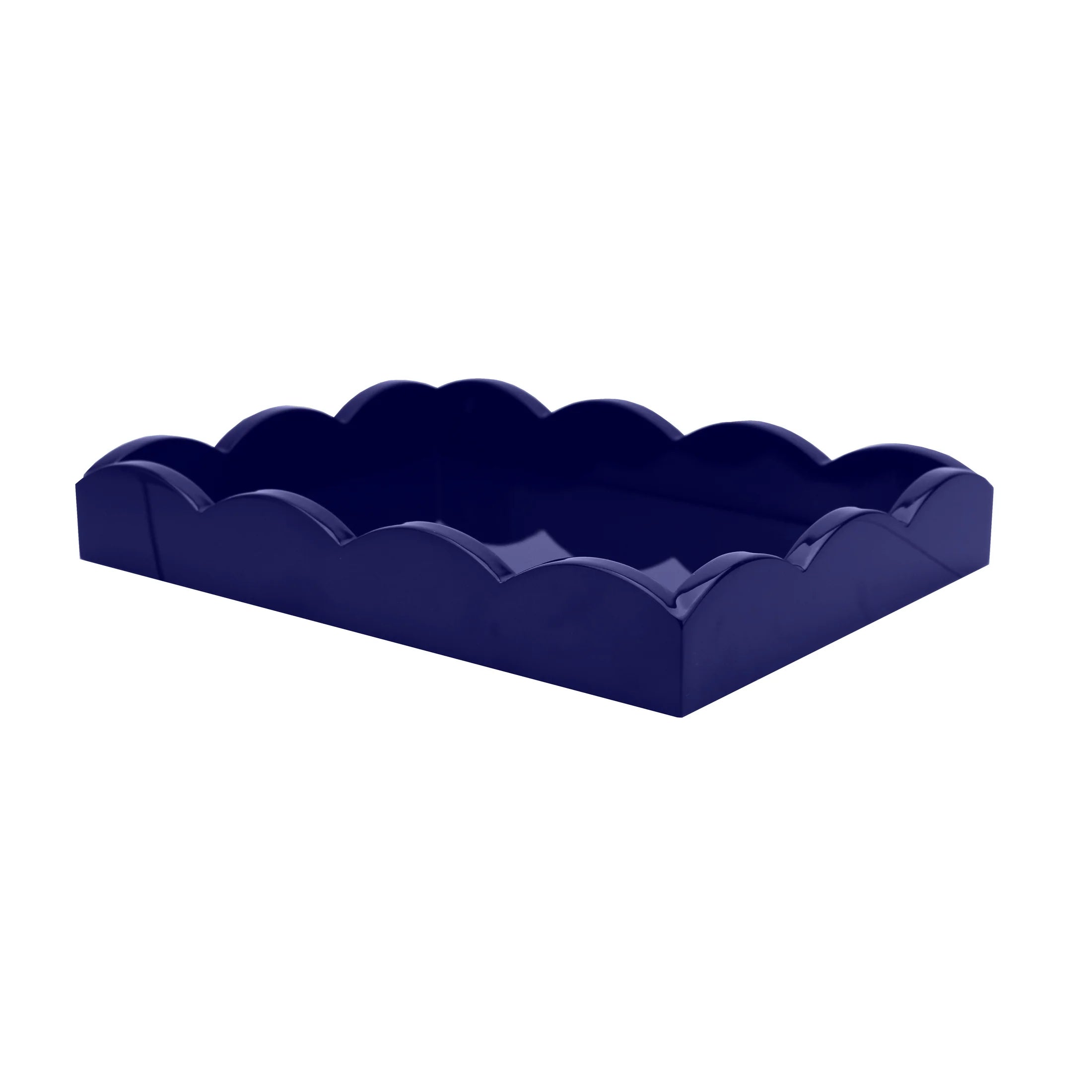 Small Navy Scallop Tray