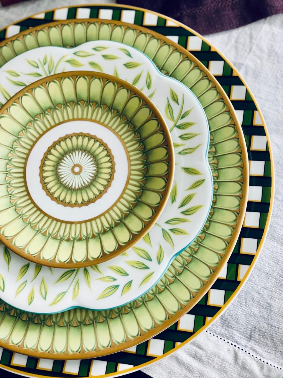 Arcades green Bread & Butter Plate