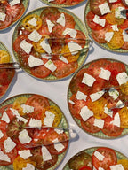 Arcades green Round Cake Platter