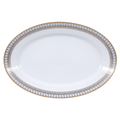 Arcades grey & gold Oval platter