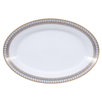 Arcades grey & gold Oval platter