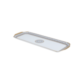 Arcades grey & gold Rectangular Cake Platter