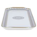 Arcades grey & gold Rectangular Cake Platter