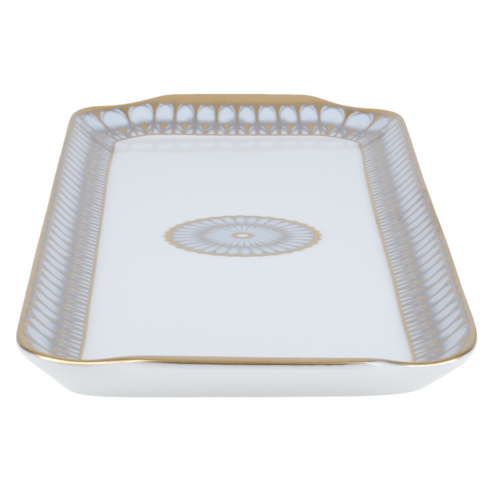 Arcades grey & gold Rectangular Cake Platter