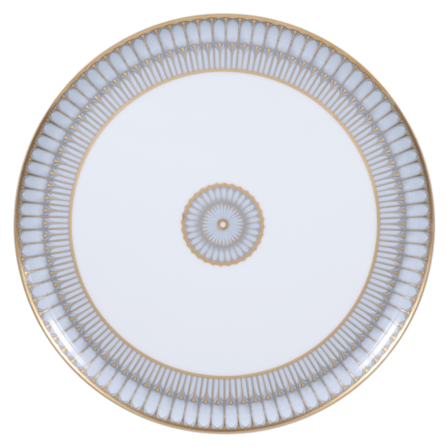 Arcades grey & gold Round cake platter