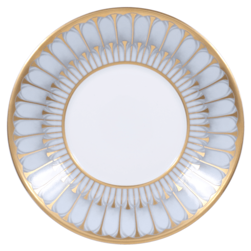 Arcades grey & gold Tea Saucer