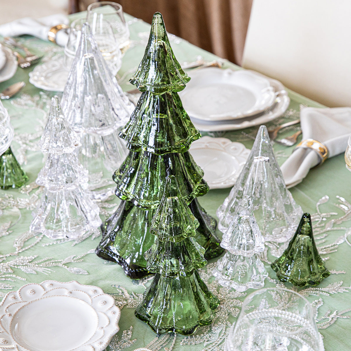 Berry & Thread 16" Tree Set of 5 - Evergreen