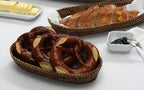 Oval Bread Basket with Caterpillar, Small