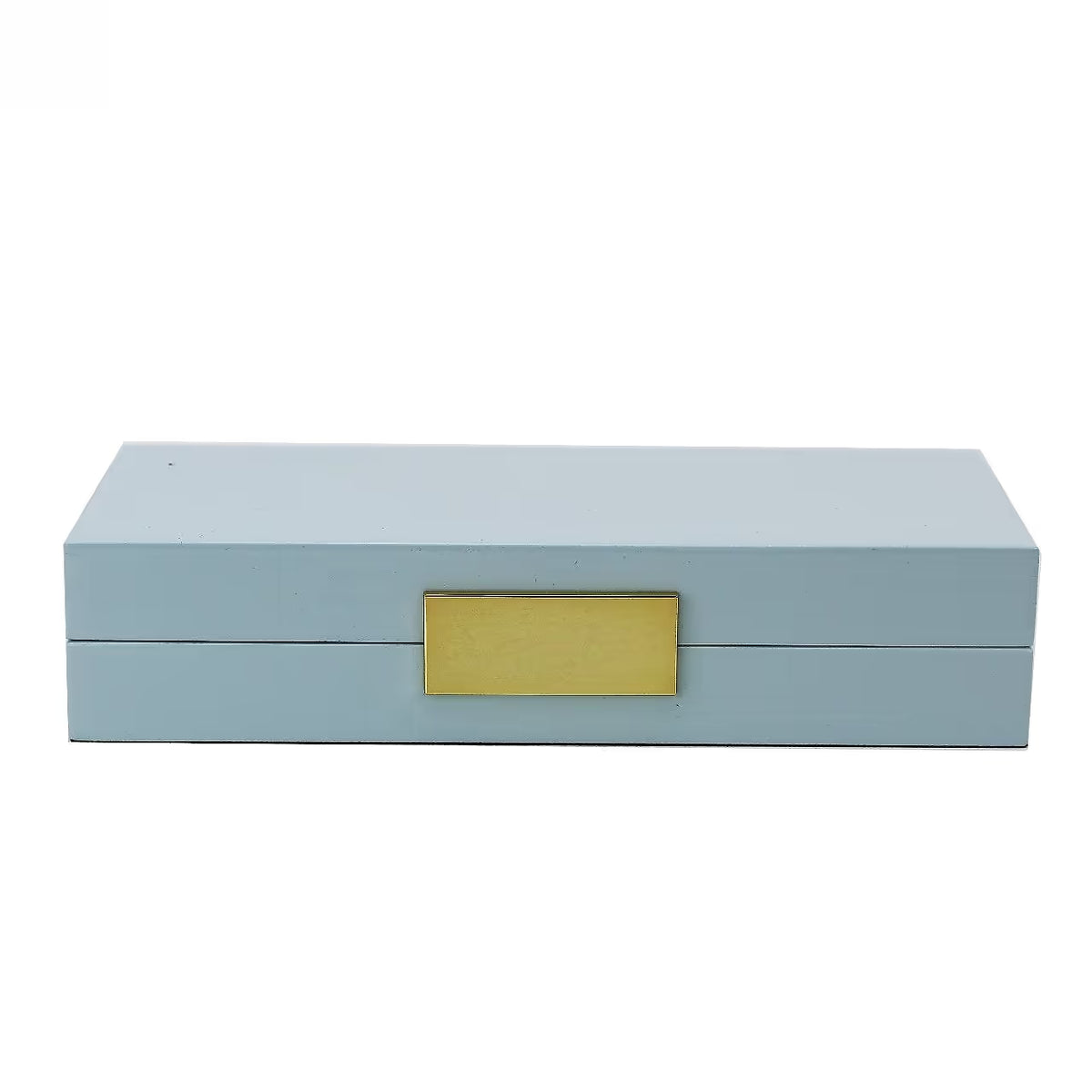 Light Blue Lacquer Box w/Gold