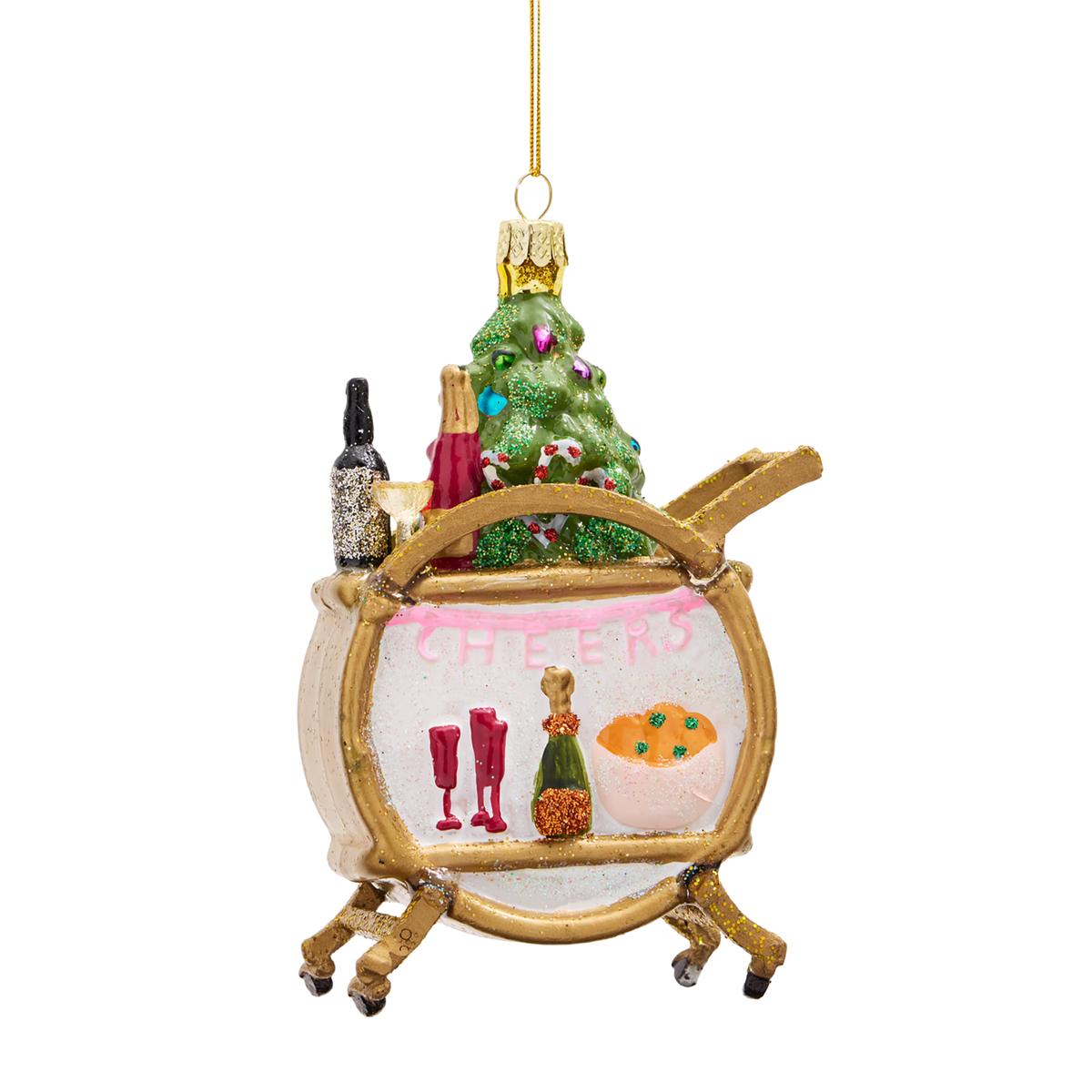 Holiday Bar Cart