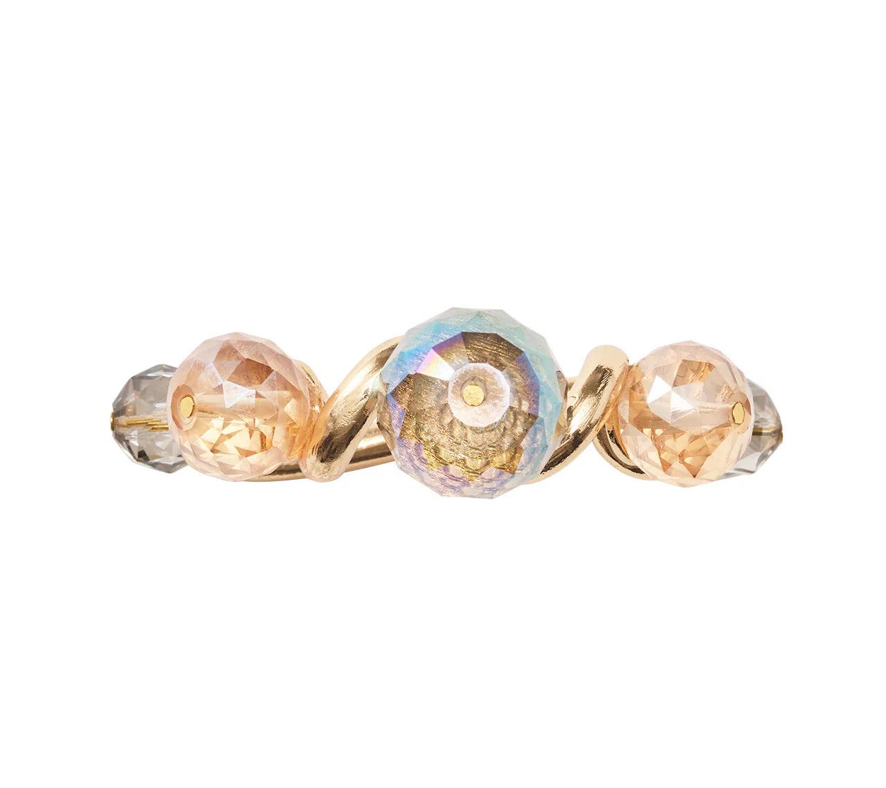 Borealis Napkin Ring in Iridescent & Champagne