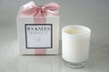 Tuberose | Single Wick Candle in White Glass