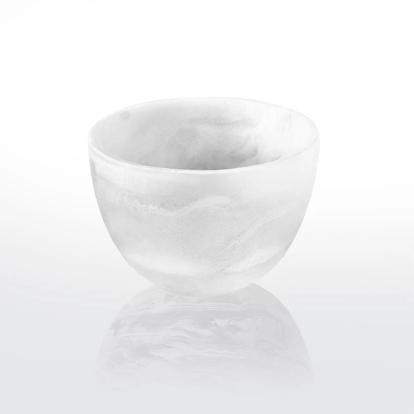 Deep Bowl Small - White Swirl