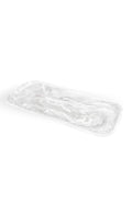 Classical Rectangle Platter - White Swirl
