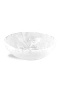 Wave Bowl Large - White Swirl