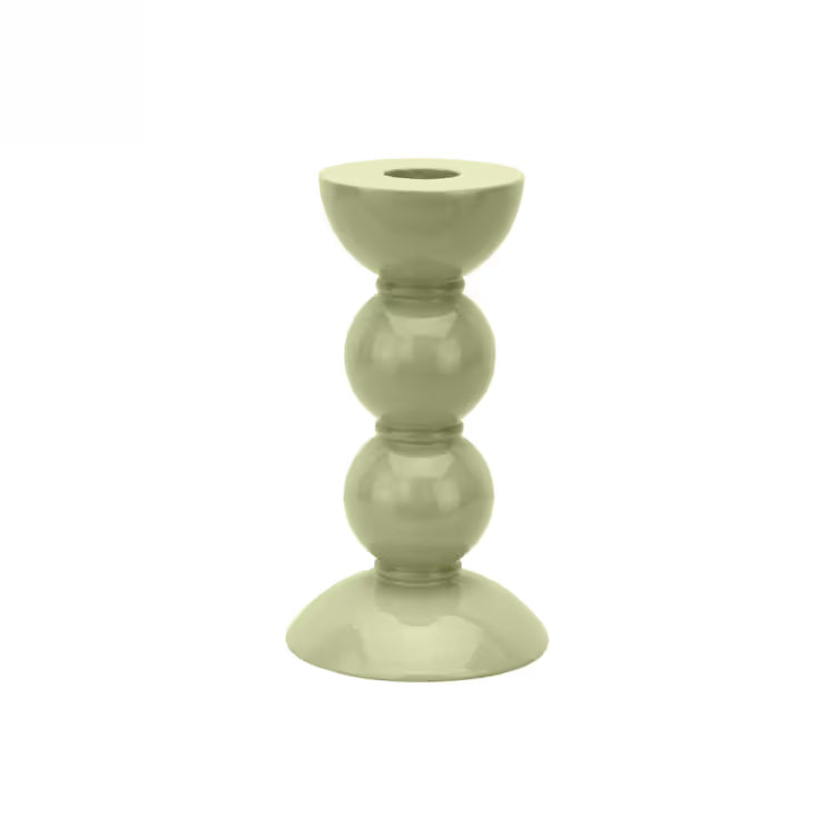 Bobbin Candlestick in Sage