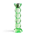 Icy Bobbin Candlestick Green 23cm